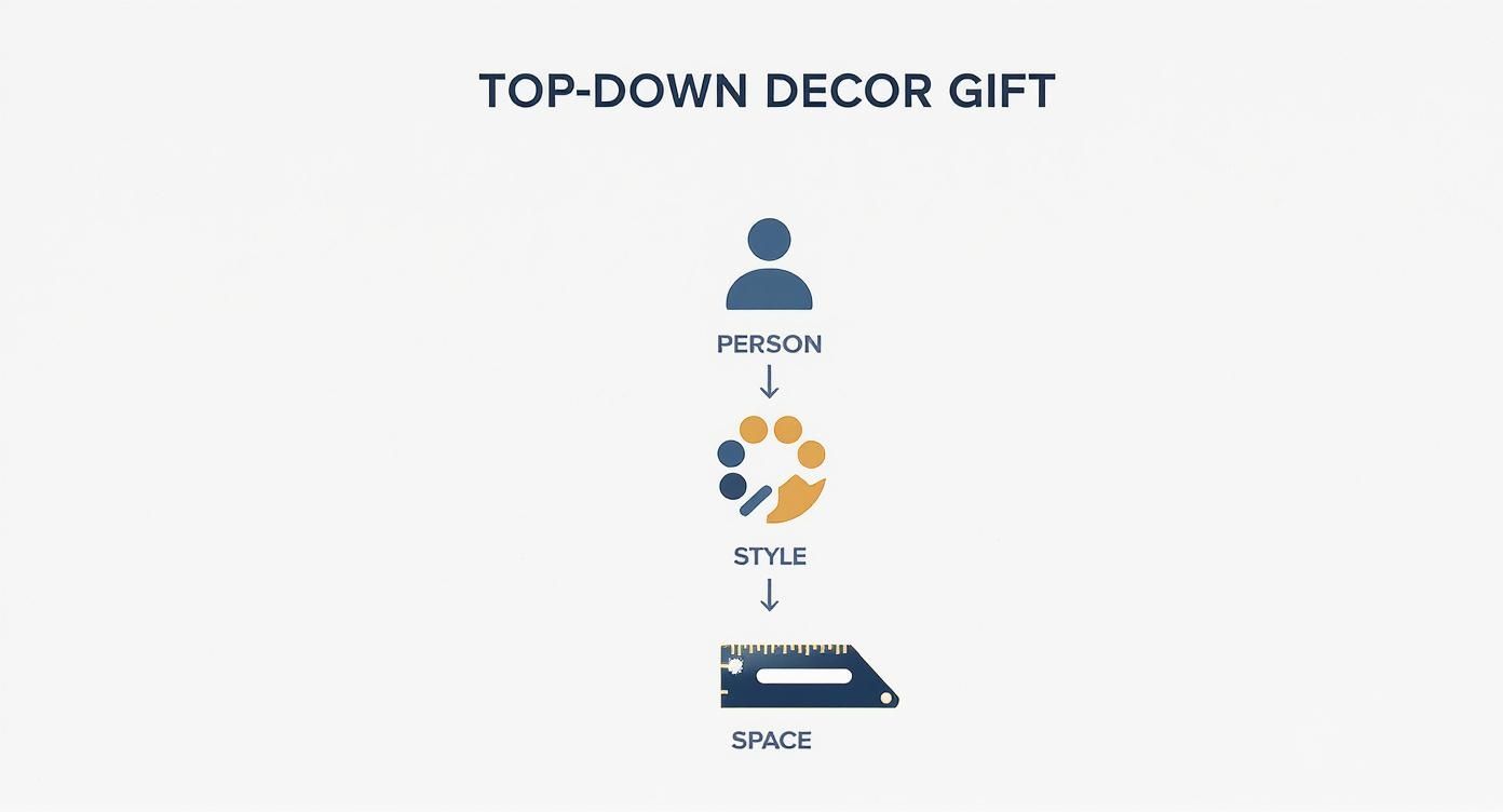 Infographic about gifts for home decoration