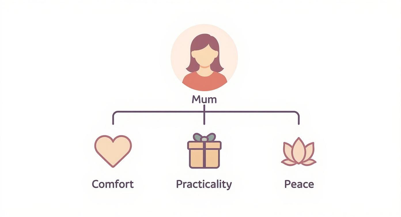 Infographic about best new mum gifts