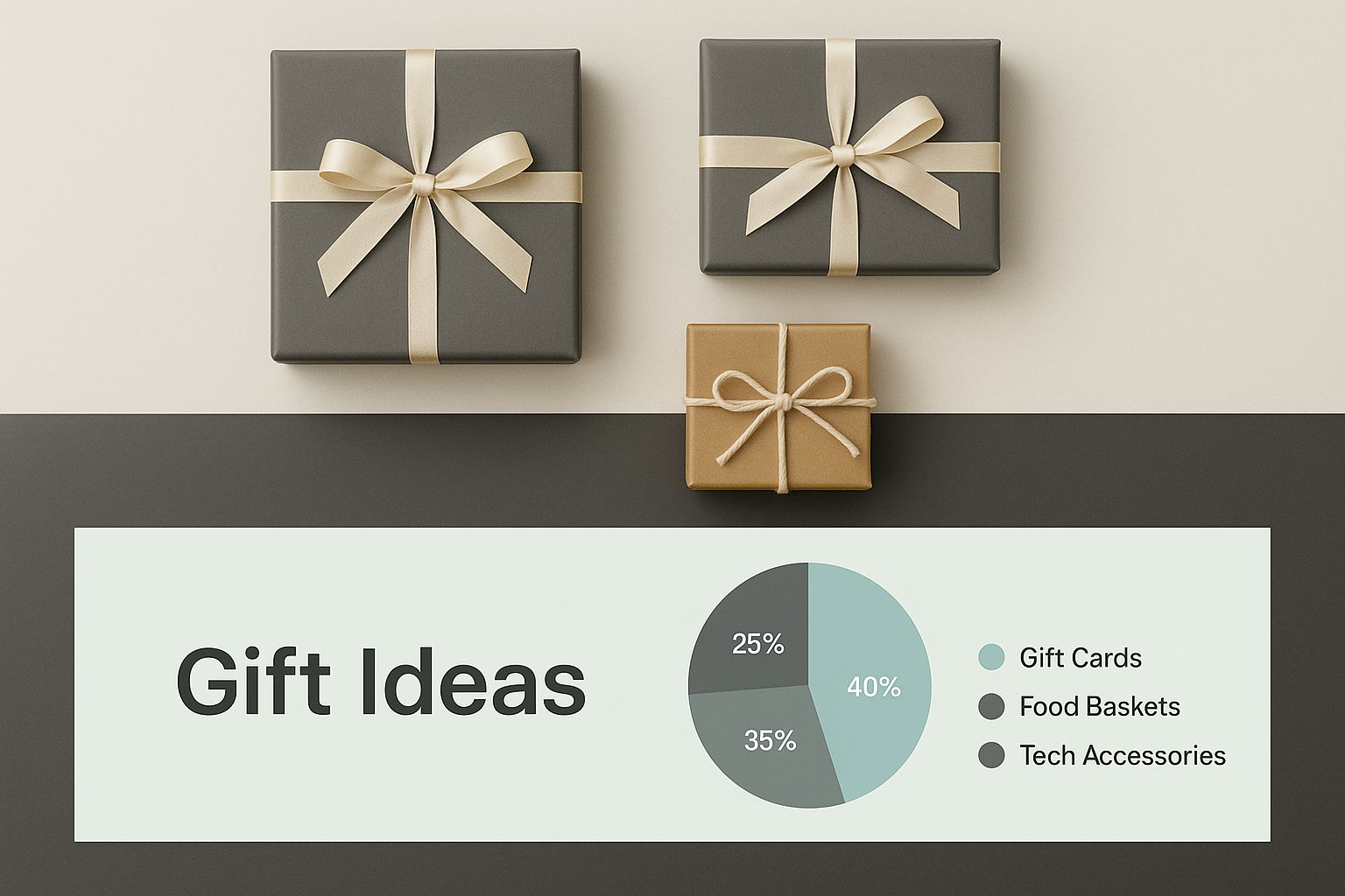 Infographic about corporate gift idea