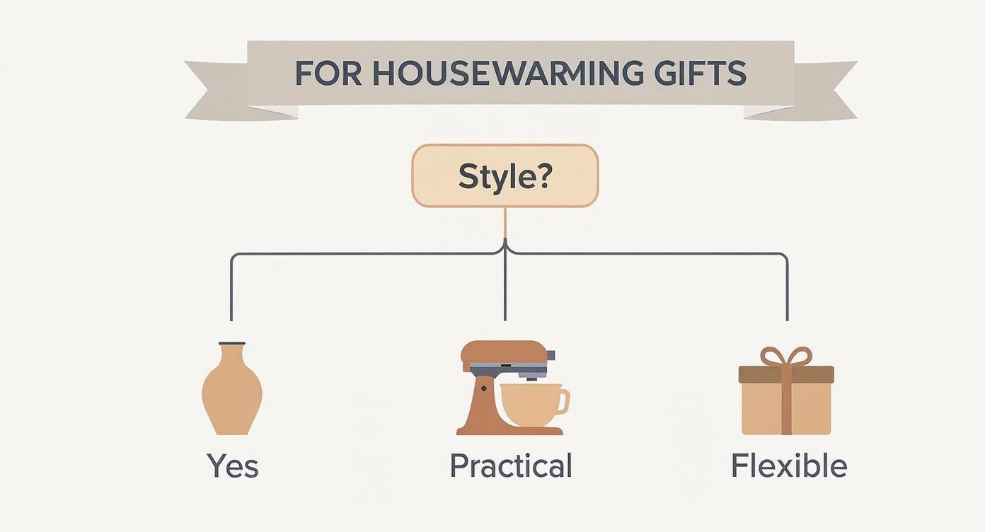 Infographic about housewarming gifts ideas