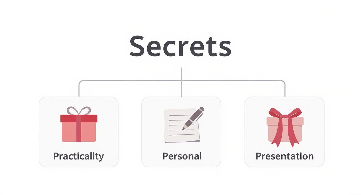 Infographic about affordable gifts for men