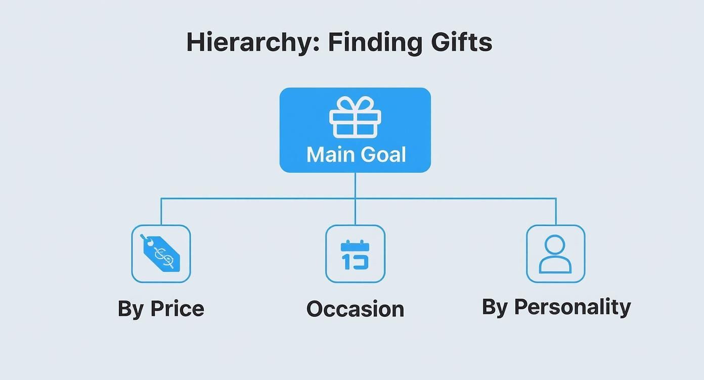 Infographic about inexpensive gifts for men