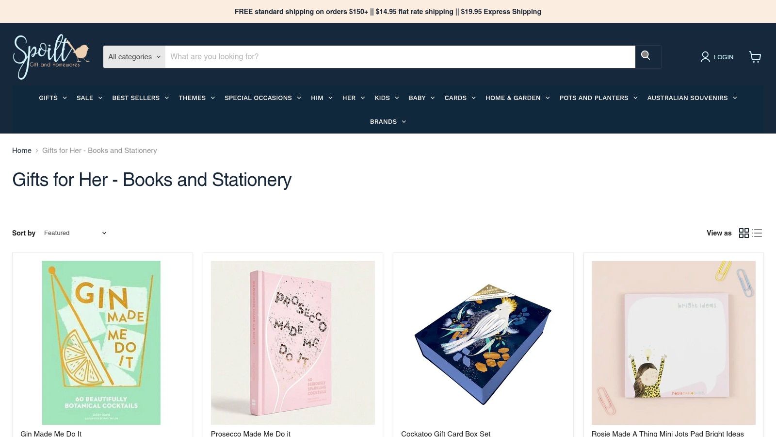 Spoilt Gift & Homewares: Curated Gifts for the Stylish Reader