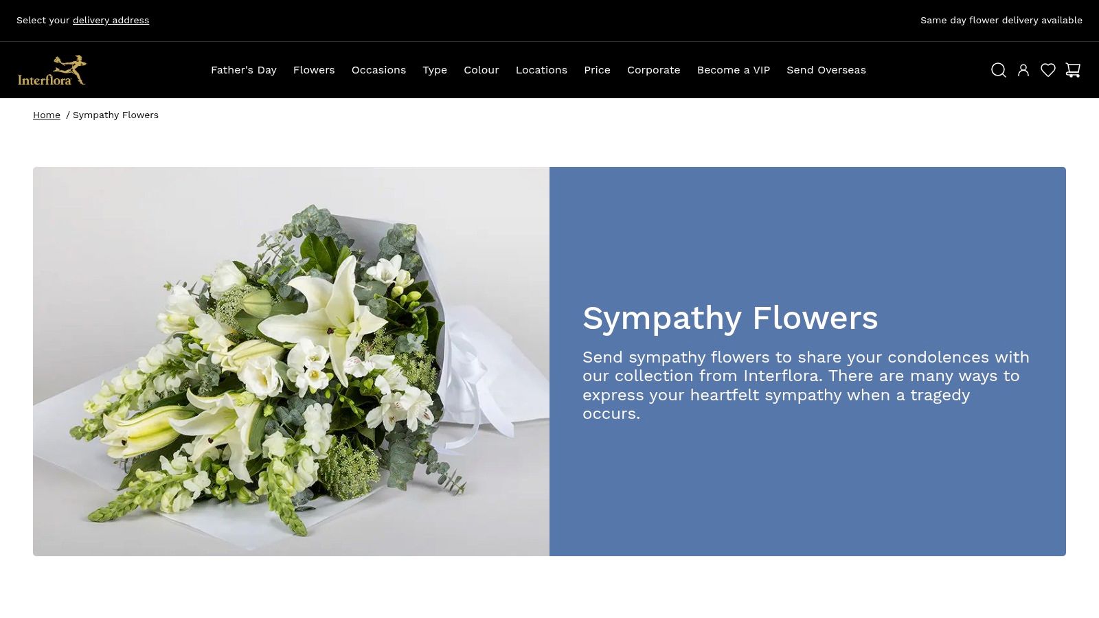 Interflora Australia (Sympathy & Funeral Flowers)