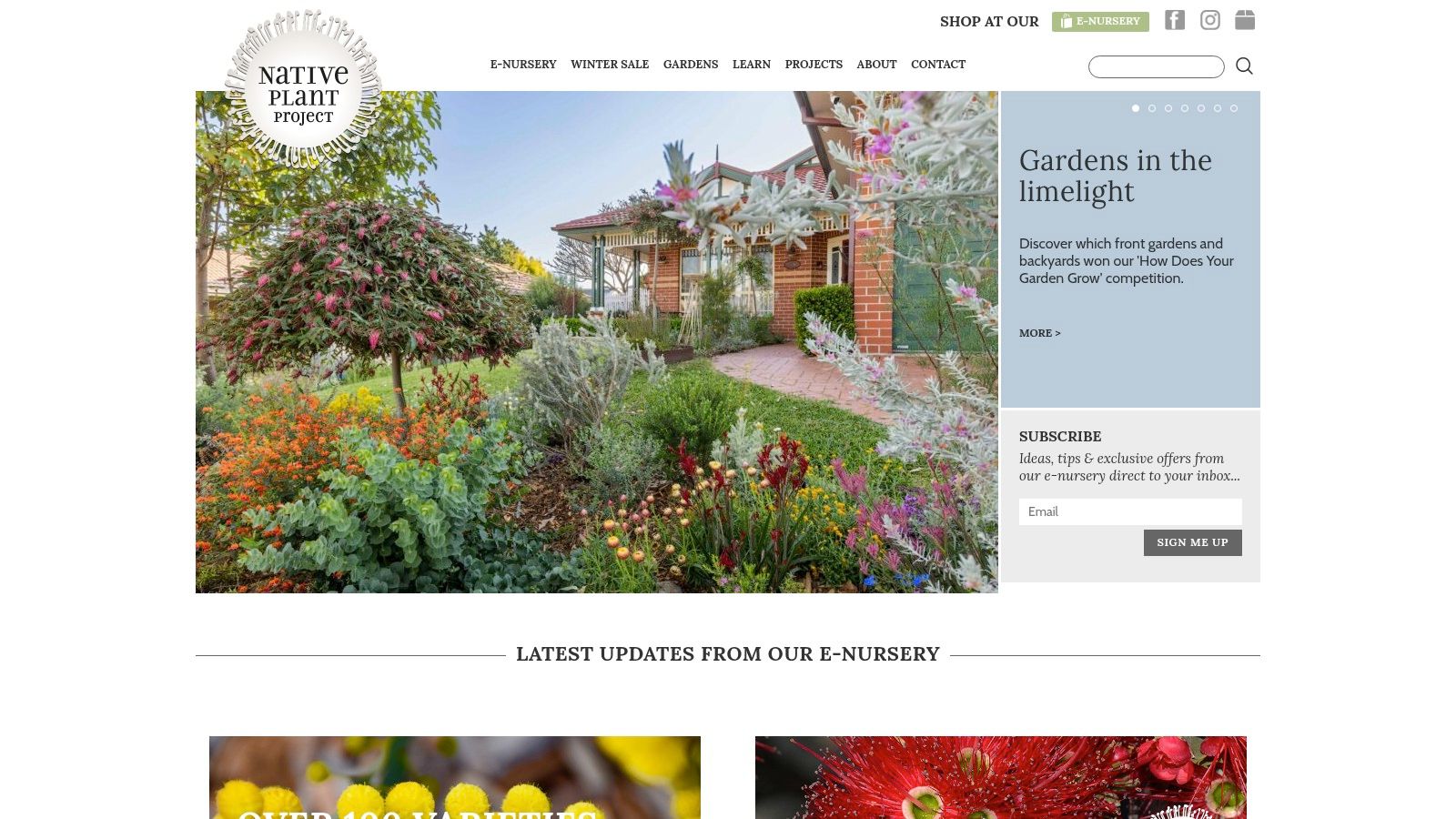 Native Plant Project (E-nursery – Native Plant Gift Boxes)