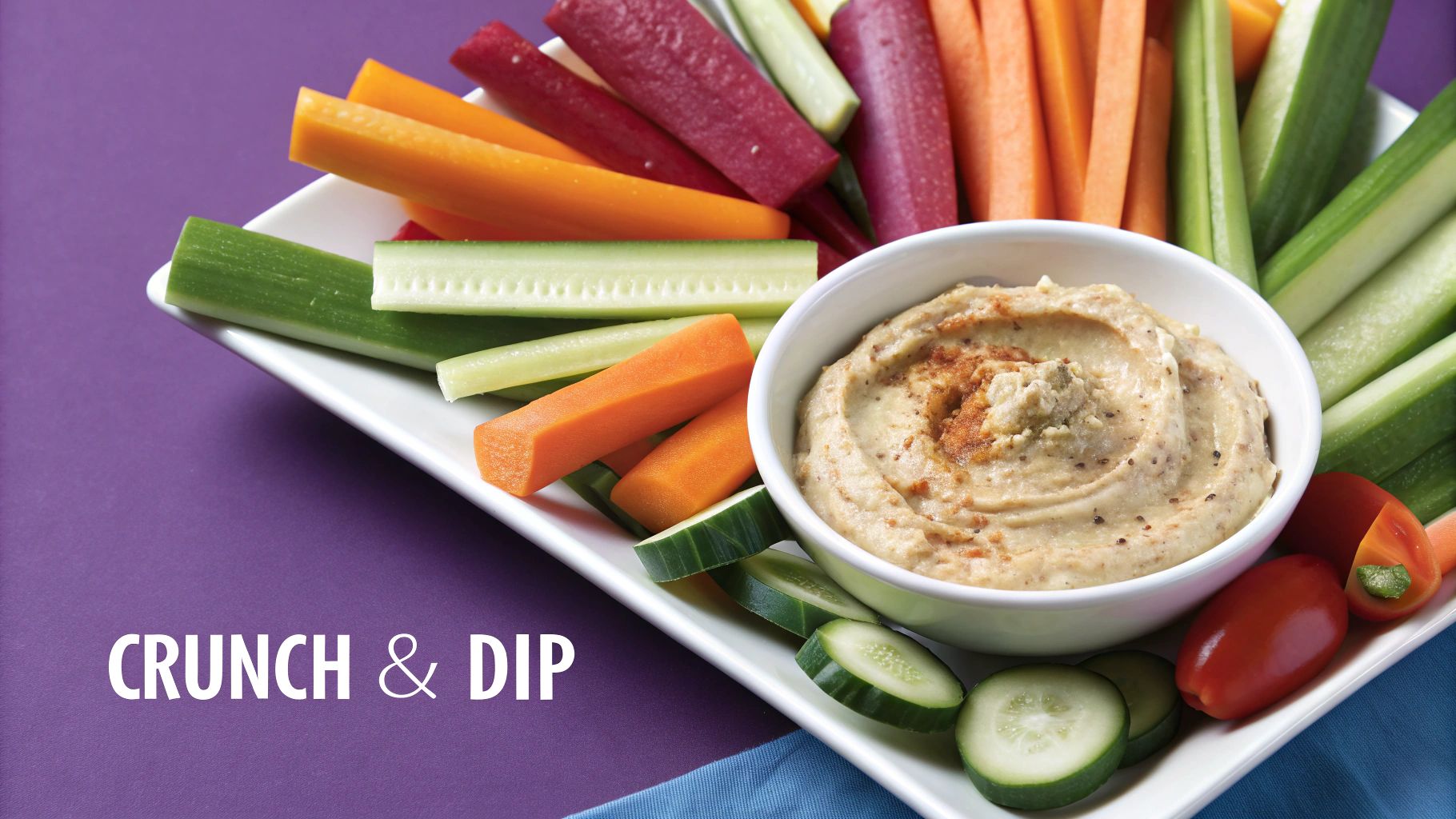 Vegetable Sticks with Hummus