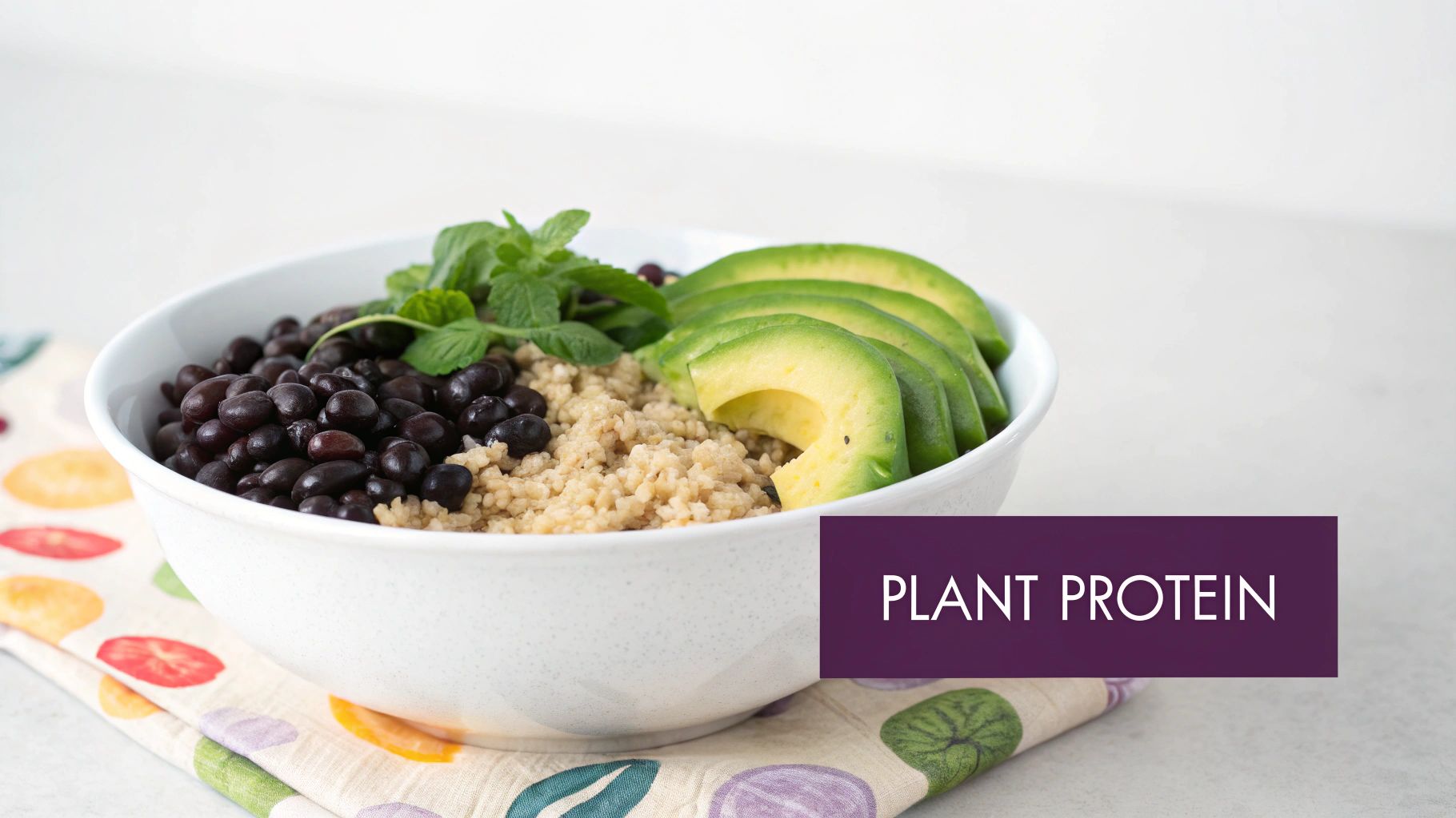 Quinoa Bowl with Black Beans and Avocado