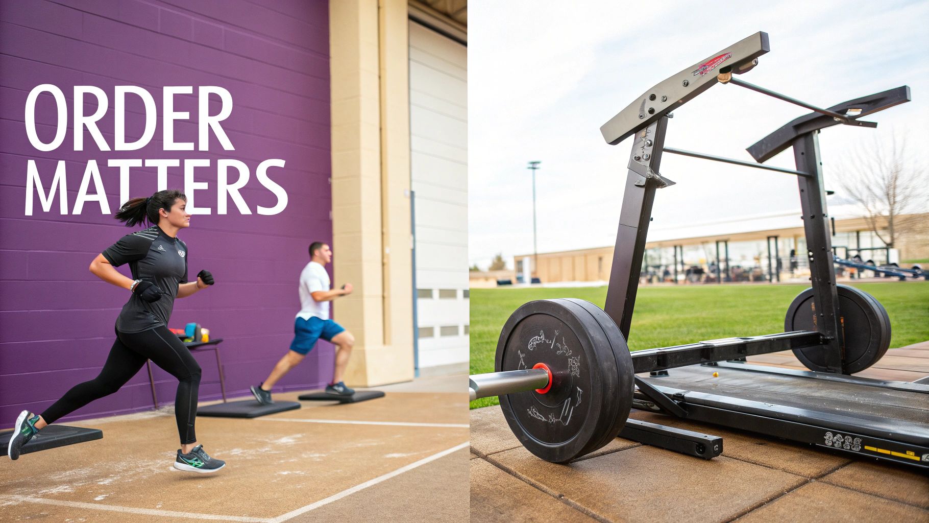 Two people making a decision at the gym