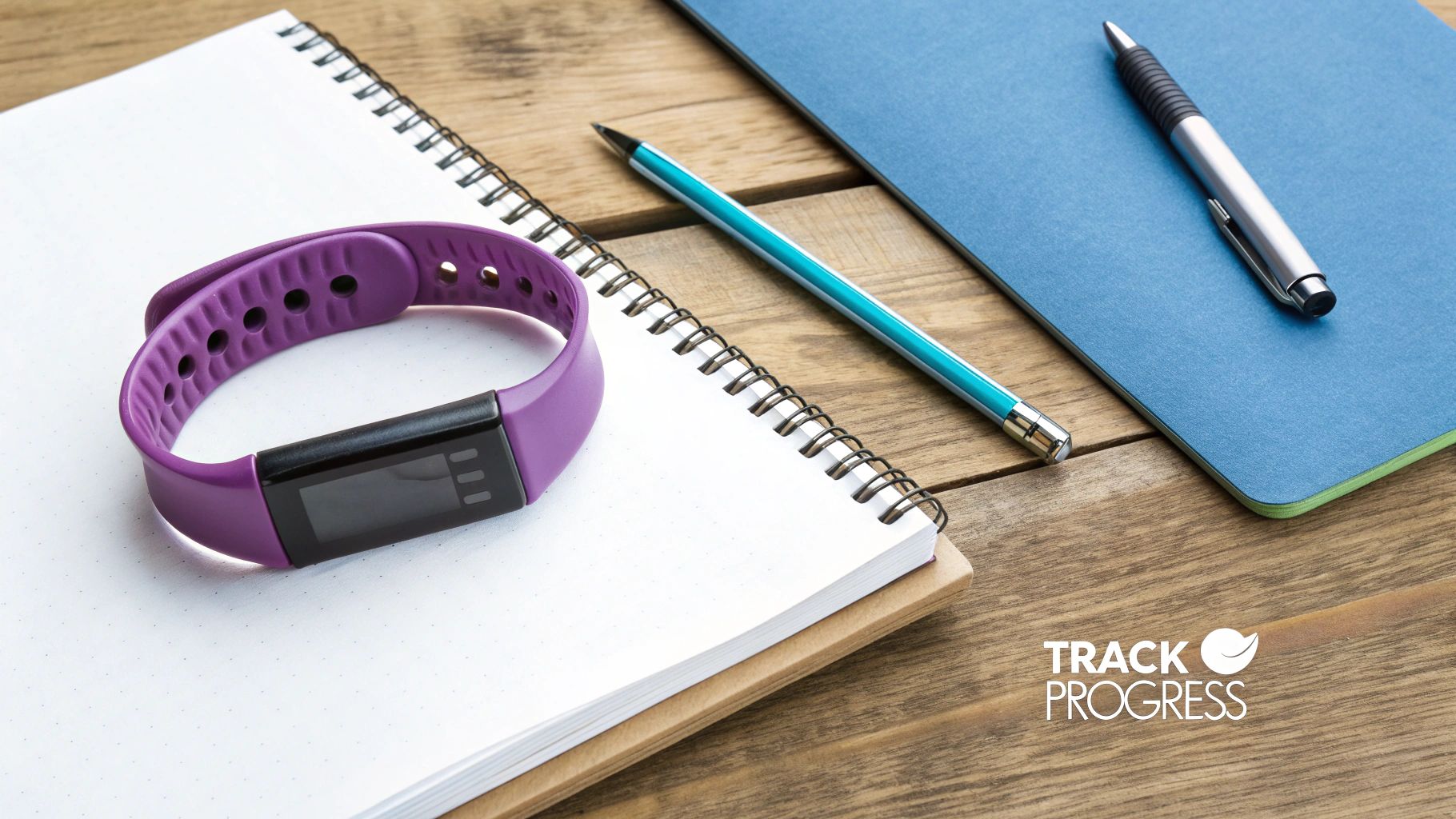 A person in athletic gear looking at their watch, ready to start their workout routine.