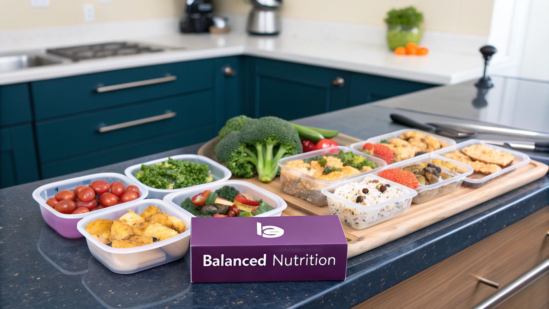 A person preparing a healthy meal with fresh vegetables and lean protein