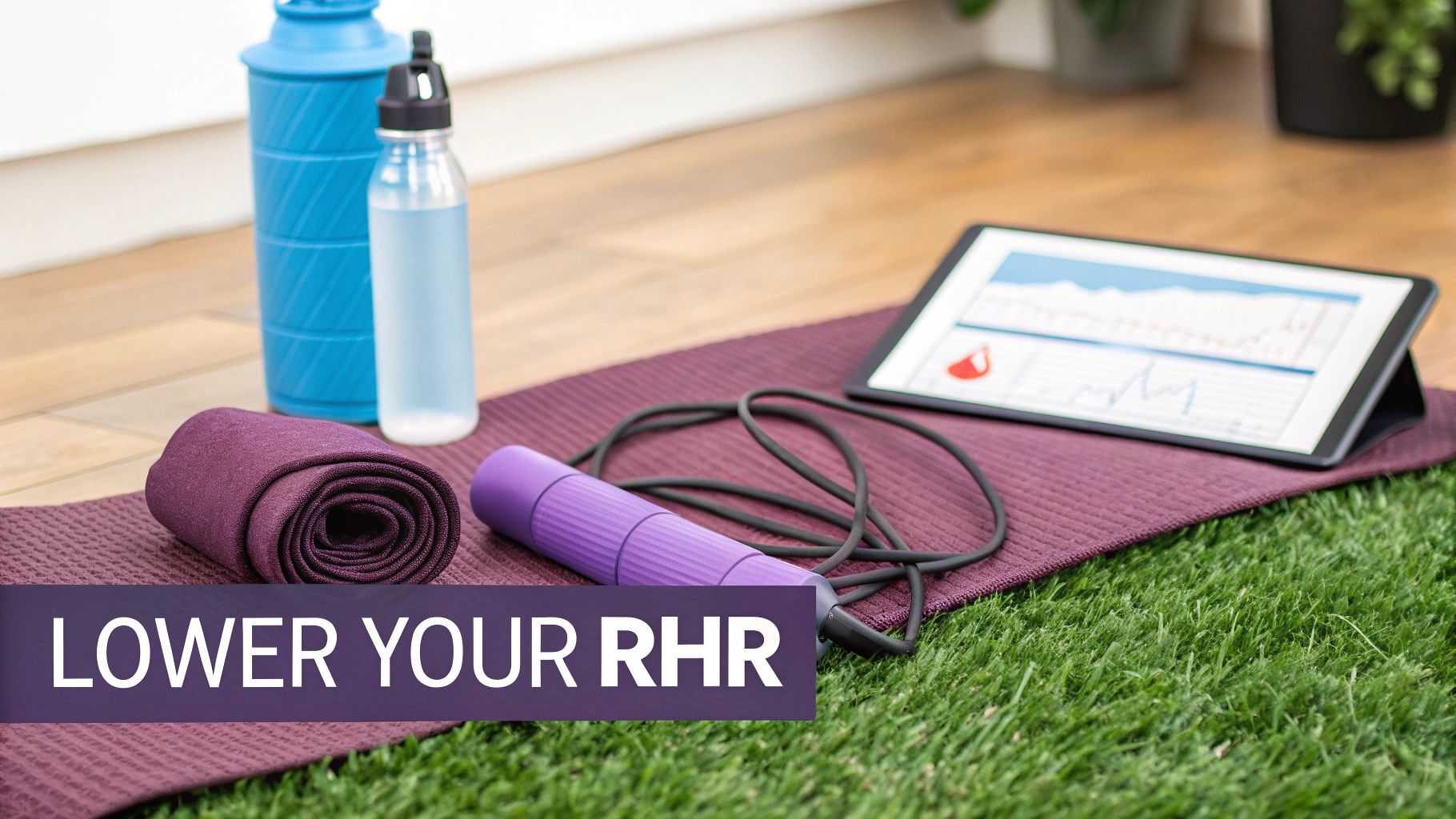 A person doing cardio exercise.