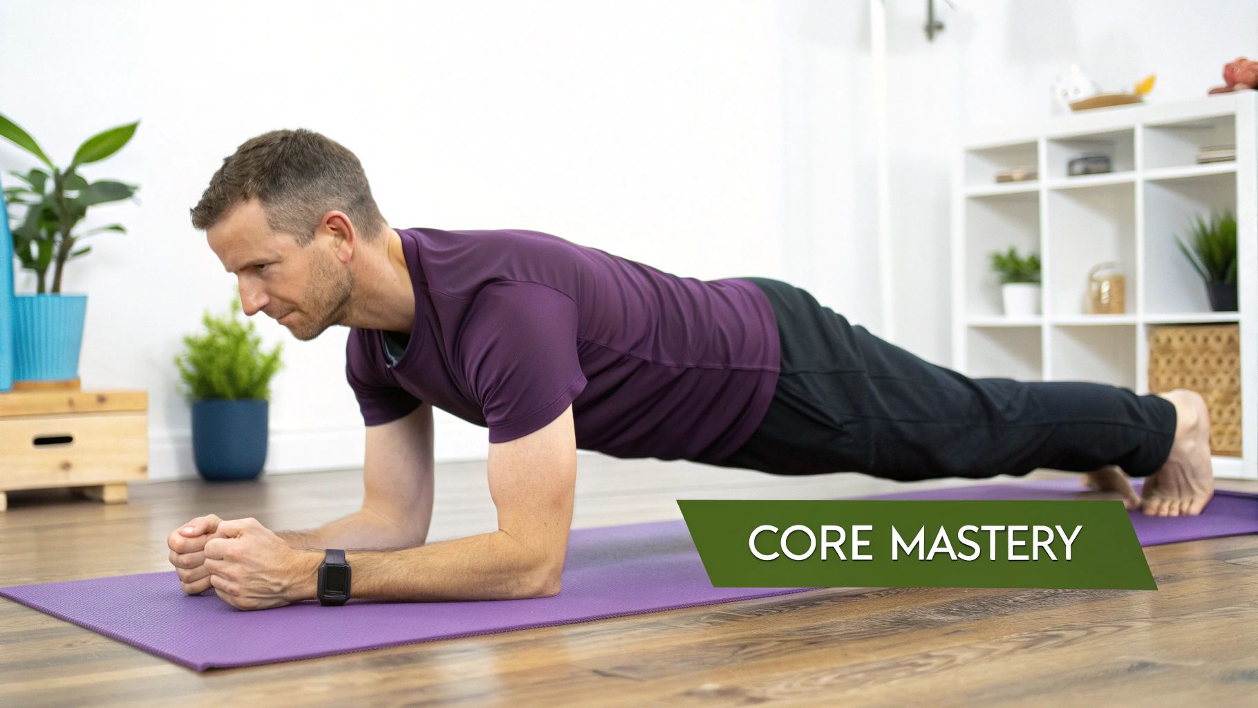 Man doing a push-up with perfect form