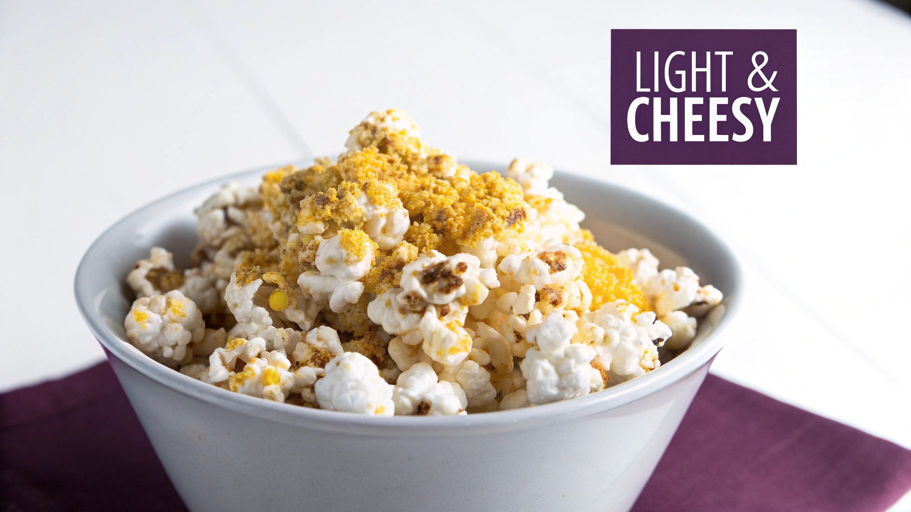 Air-Popped Popcorn with Nutritional Yeast