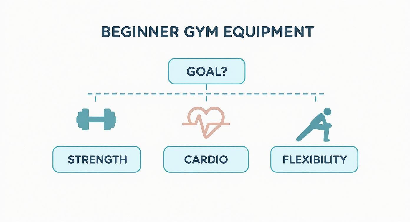 Infographic about best home gym equipment for beginners