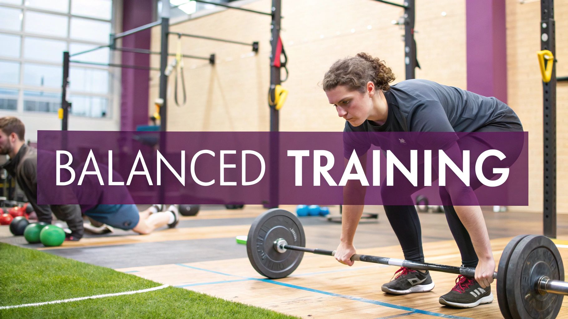 A person lifting weights in a gym, showing the importance of strength training.