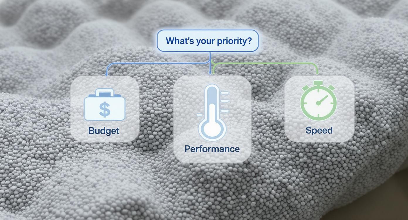 Infographic about insulation under siding