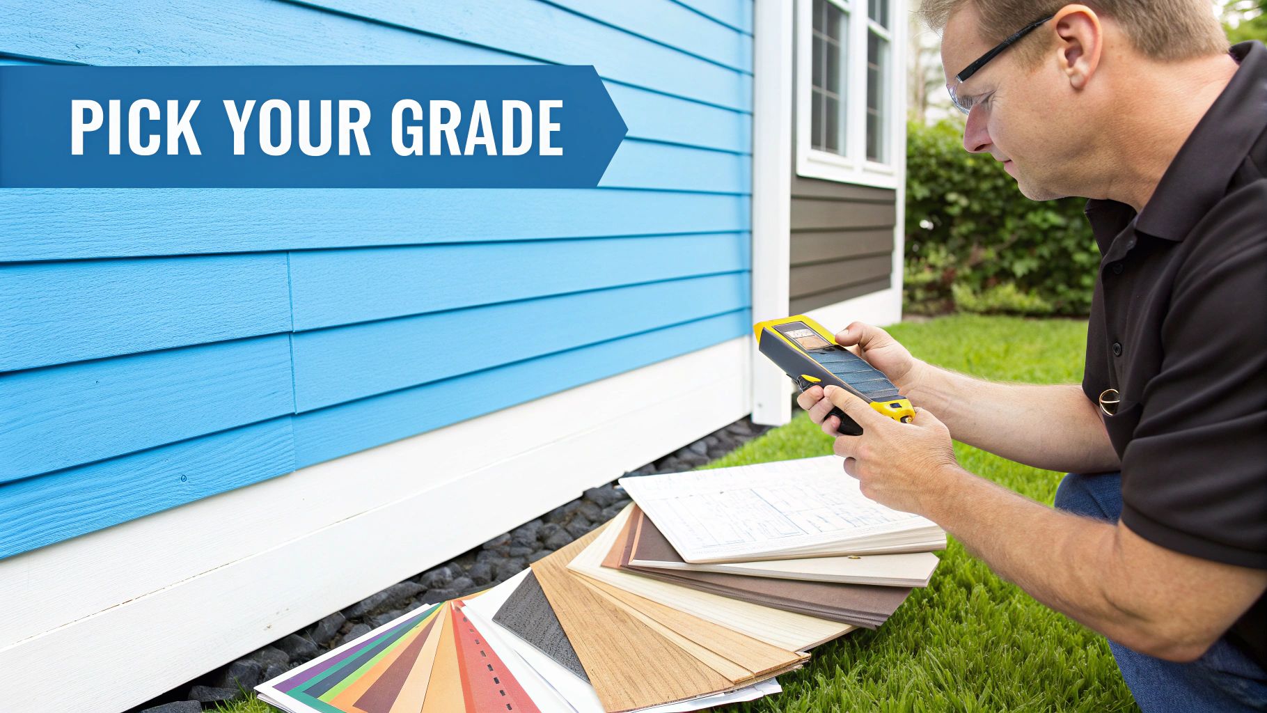 A beautiful home with newly installed vinyl siding