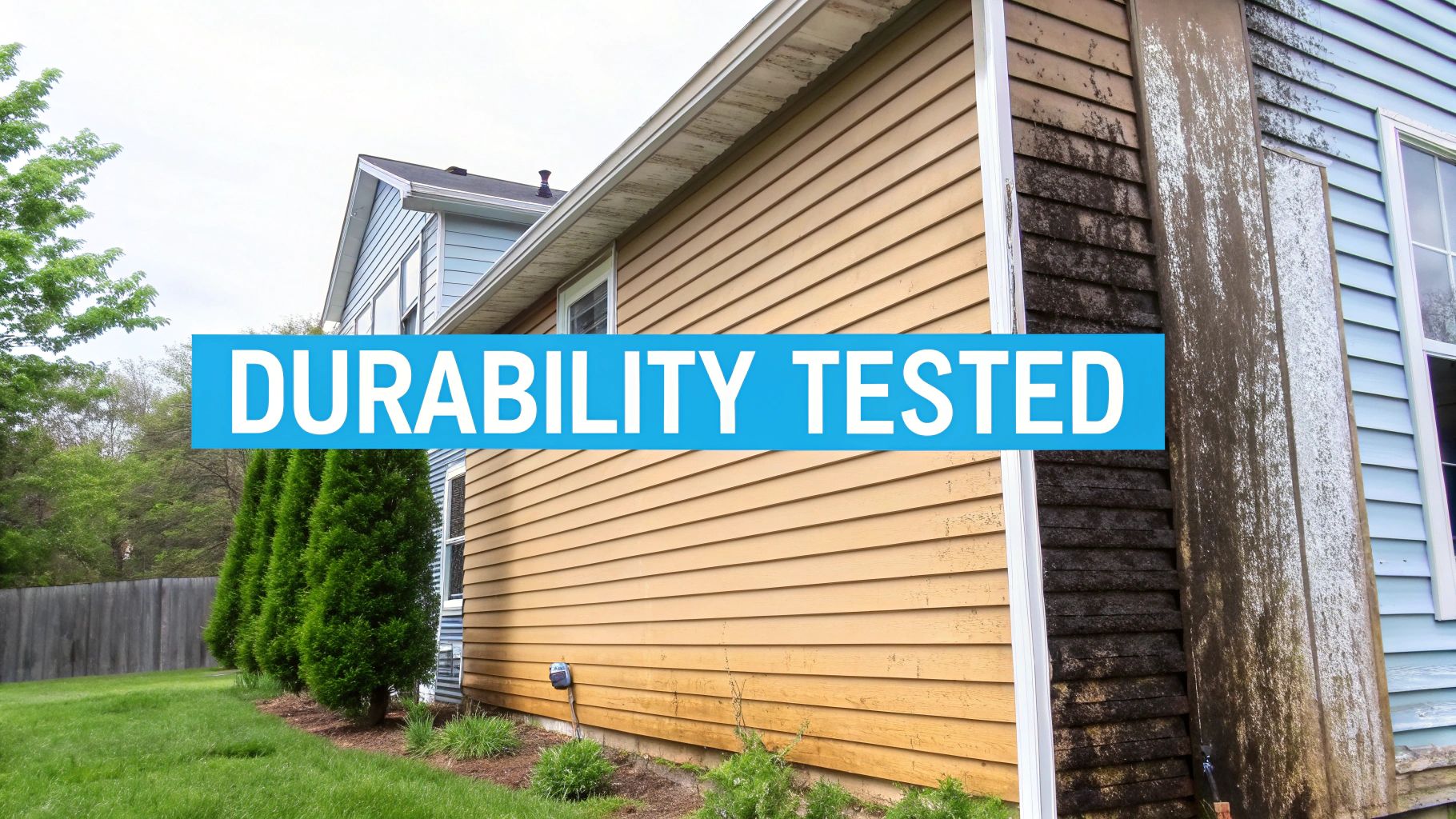 A house with modern metal siding stands resilient against a stormy sky.
