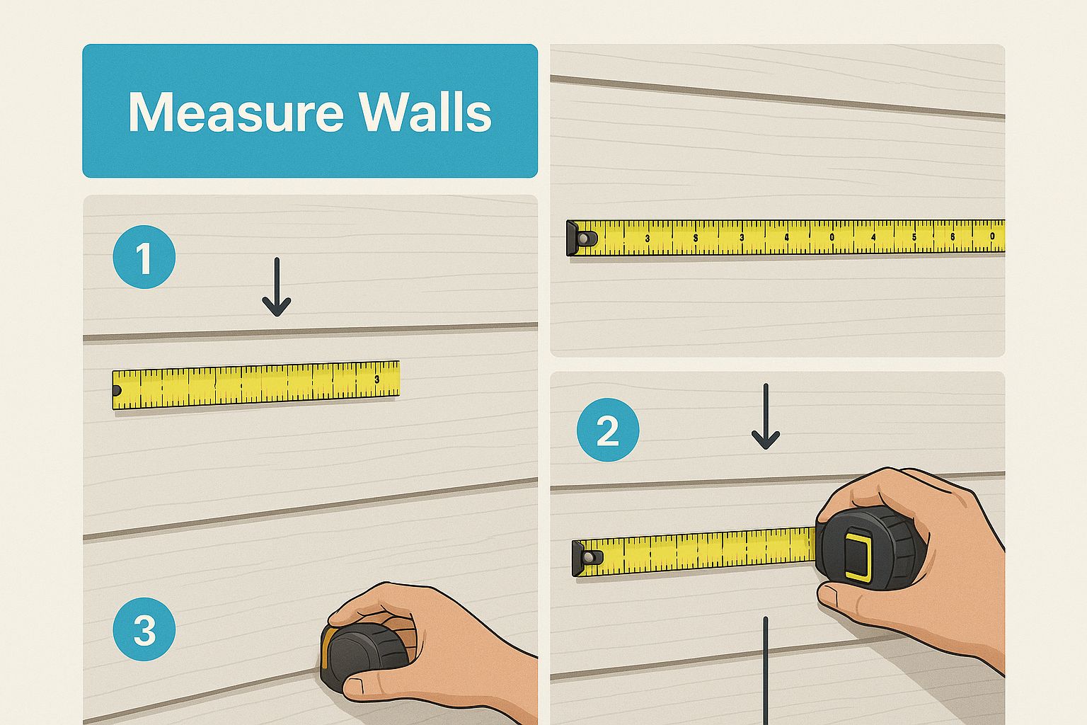 Infographic about how to measure for siding