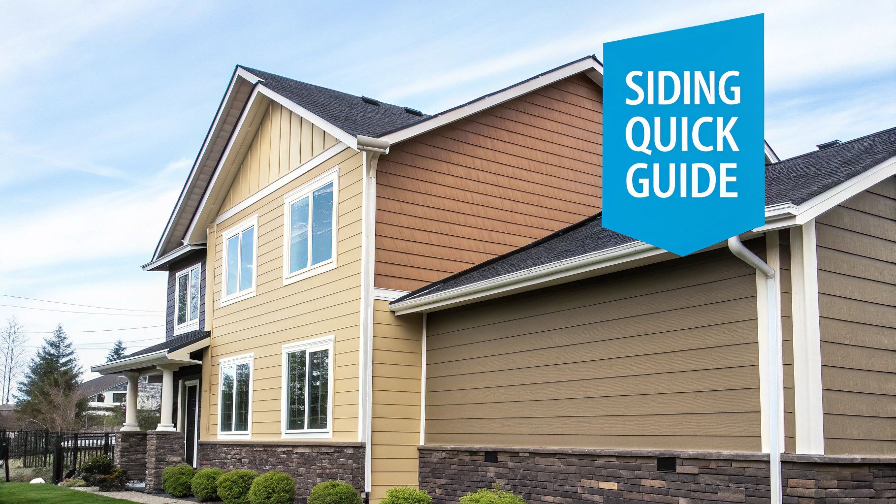 House siding comparison image