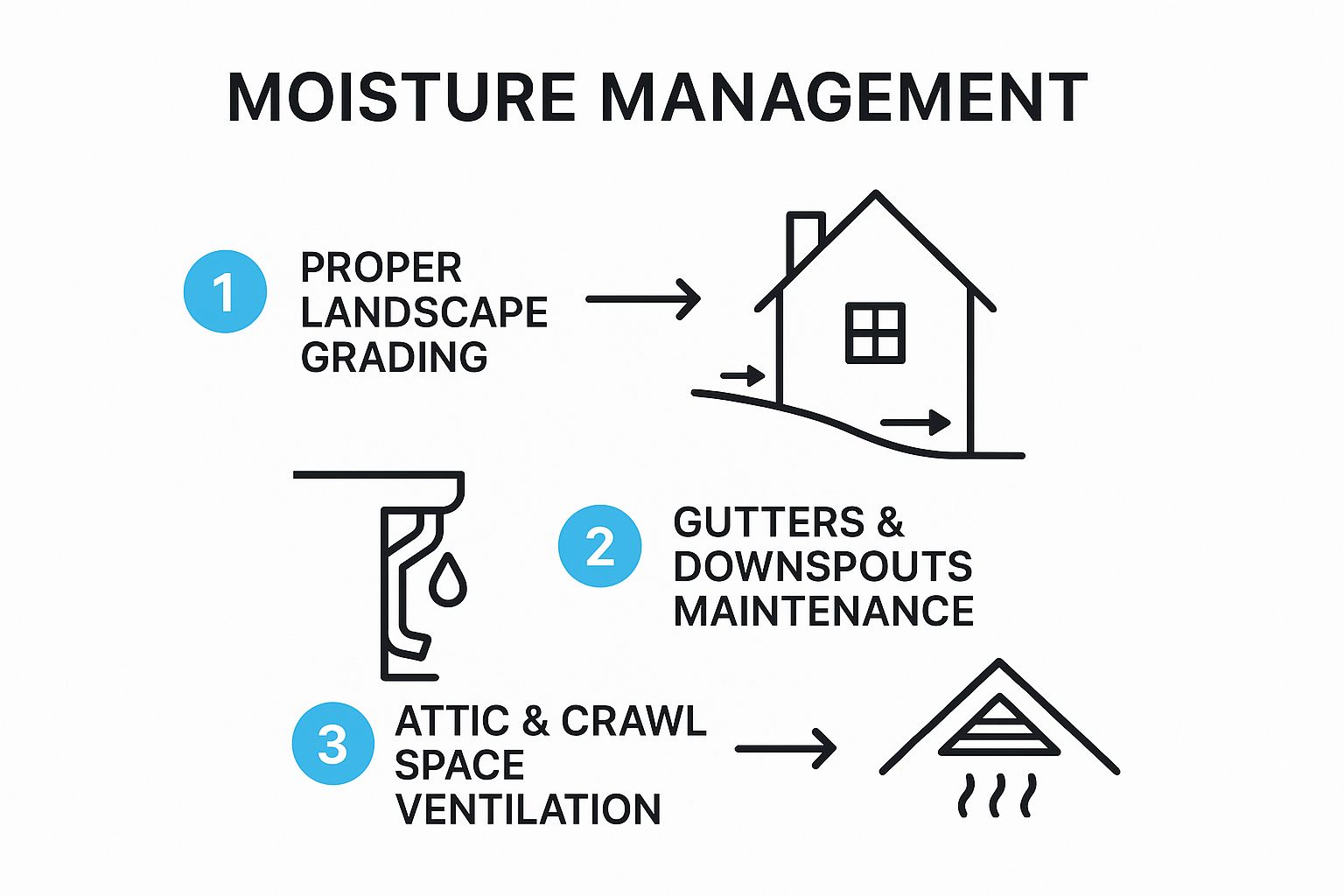 Infographic about how to prevent wood rot