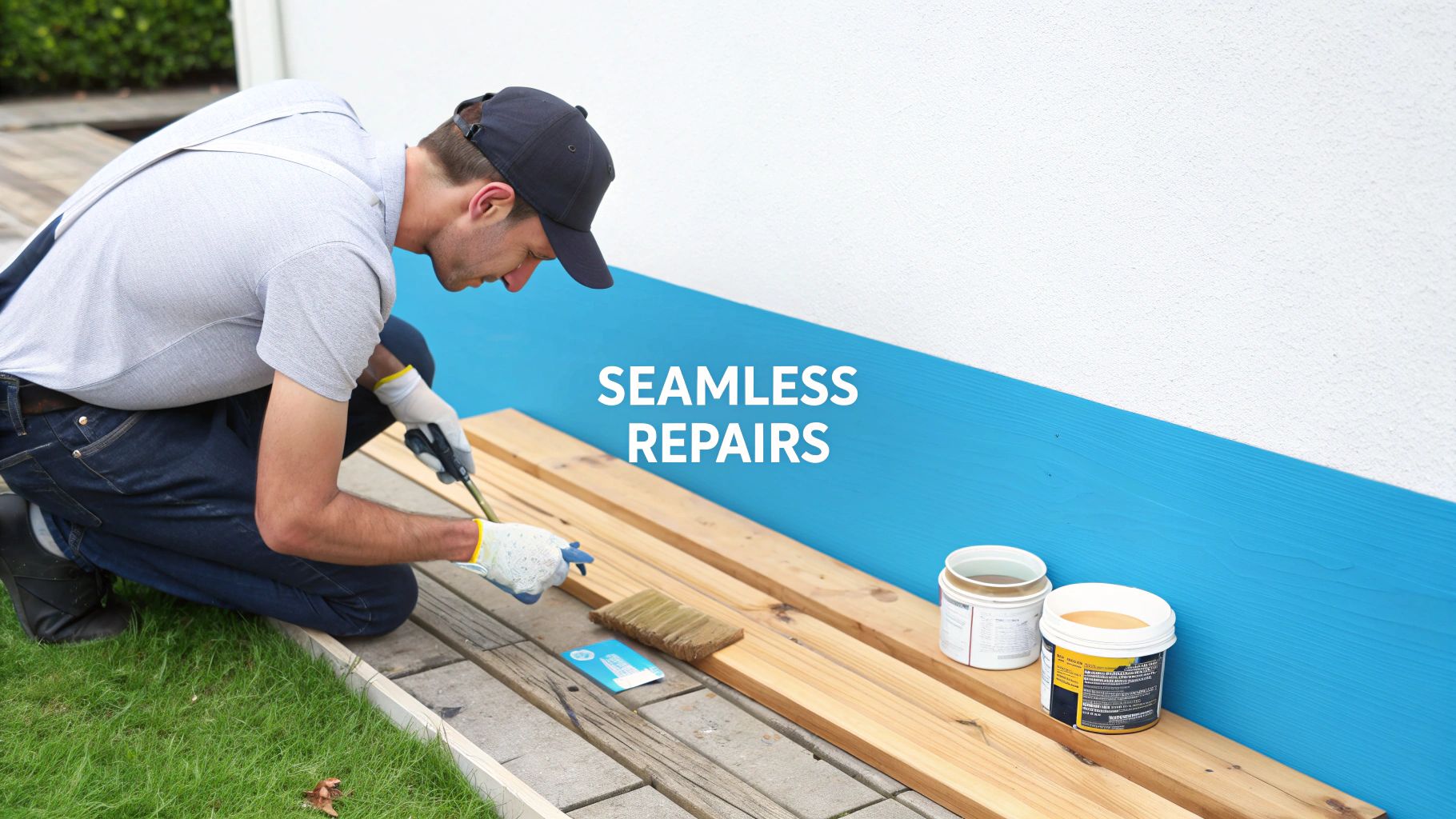 A freshly stained cedar siding wall showing rich color and wood grain.
