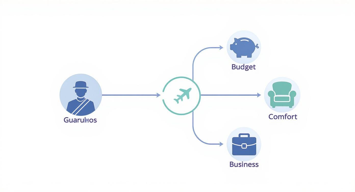 Infographic about transfer para guarulhos