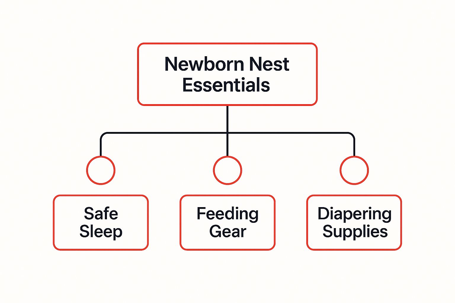 Infographic about best baby products for newborns