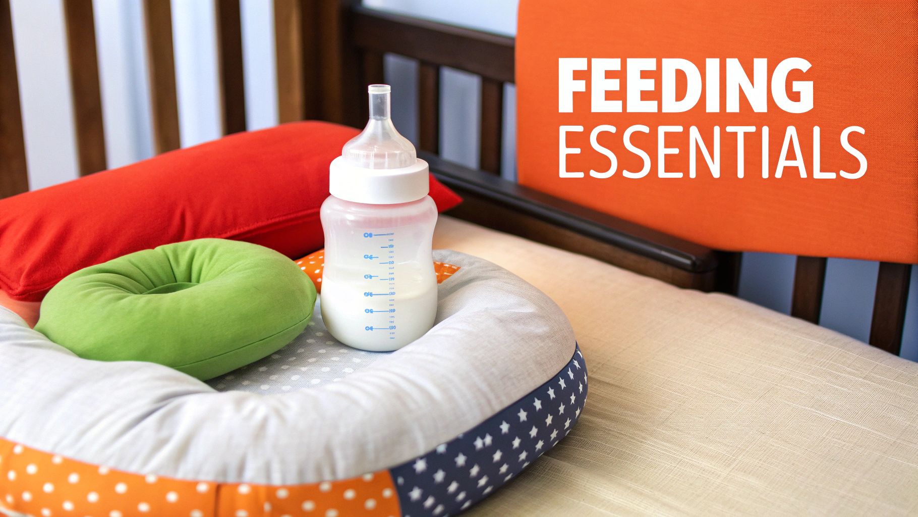 Mother feeding a newborn baby with a bottle