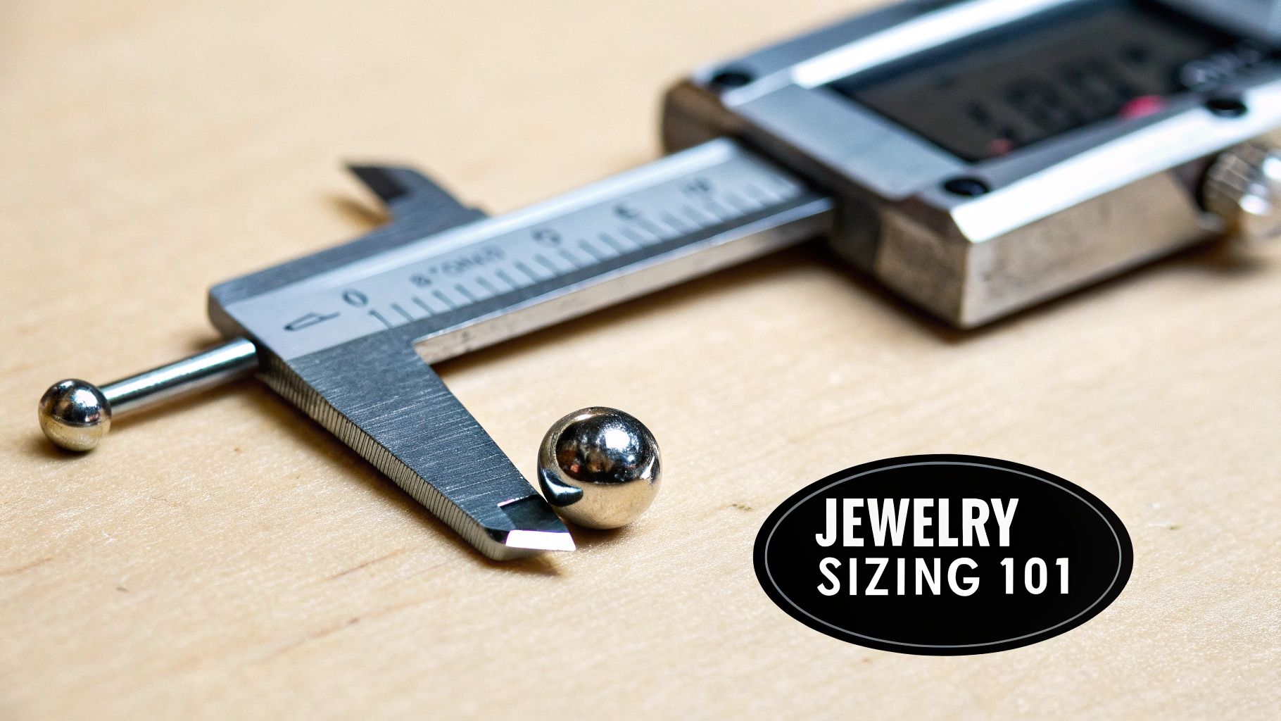 A close-up shot of various body jewelry pieces laid out on a surface, showing different gauges, lengths, and diameters.