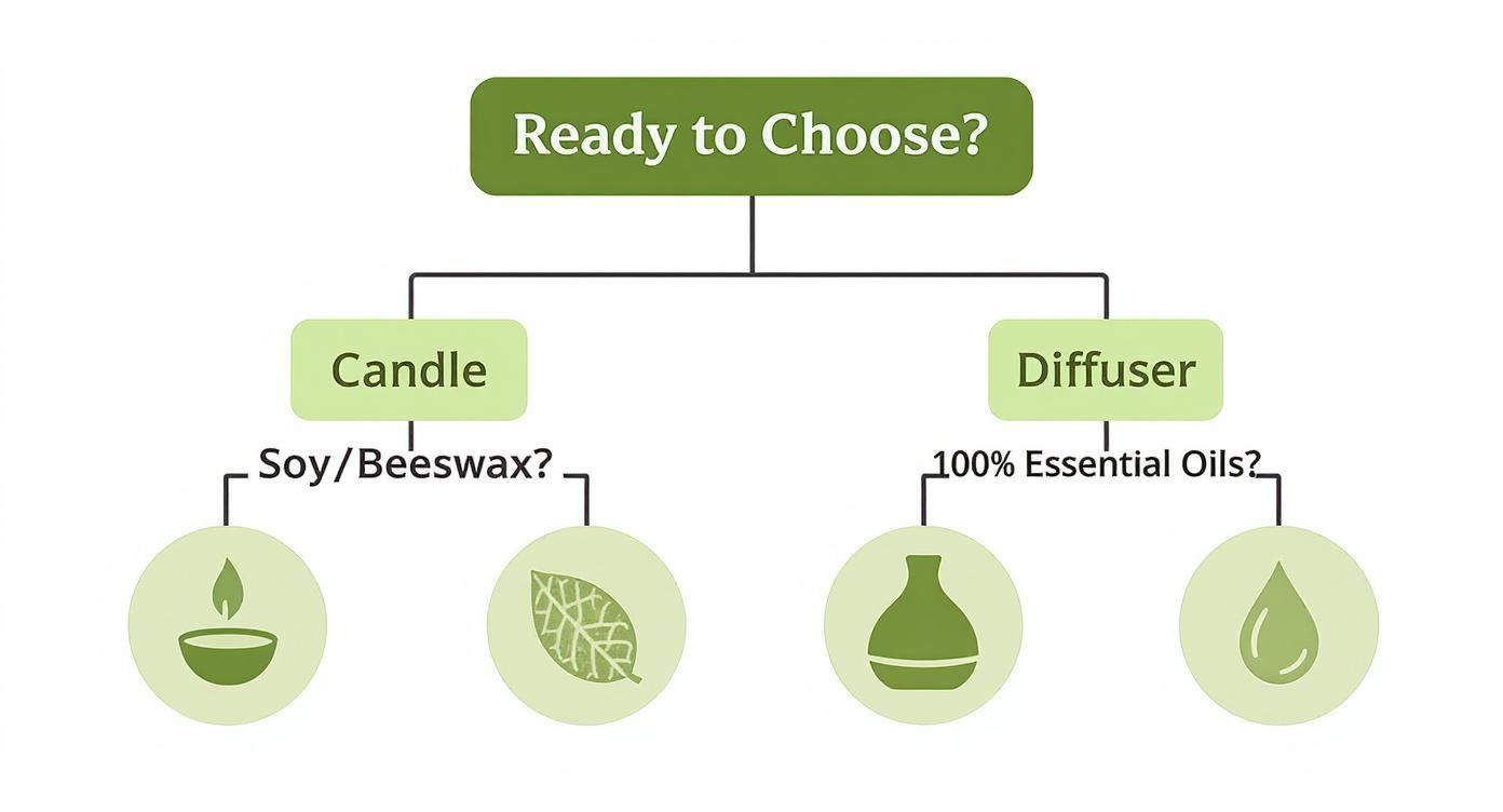 Infographic about best non toxic home fragrance