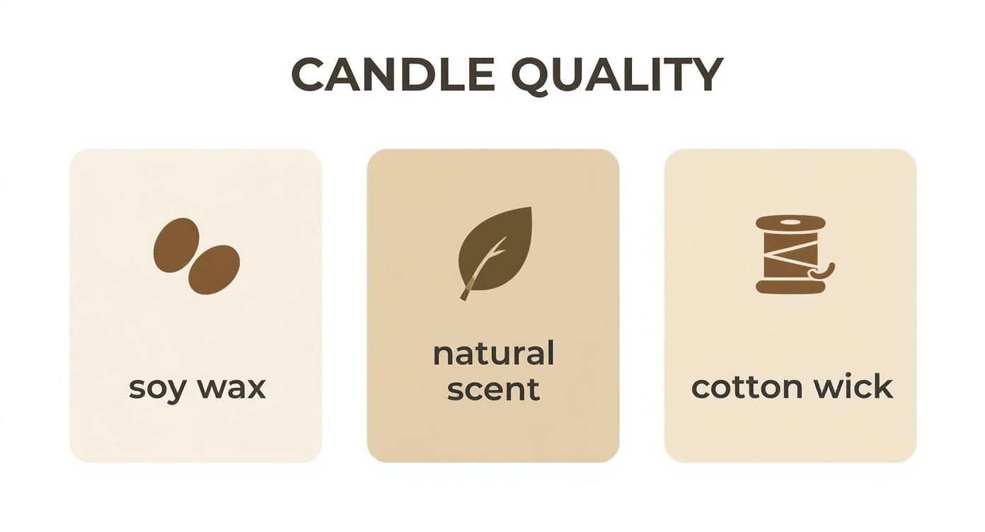 Infographic about top rated soy candles