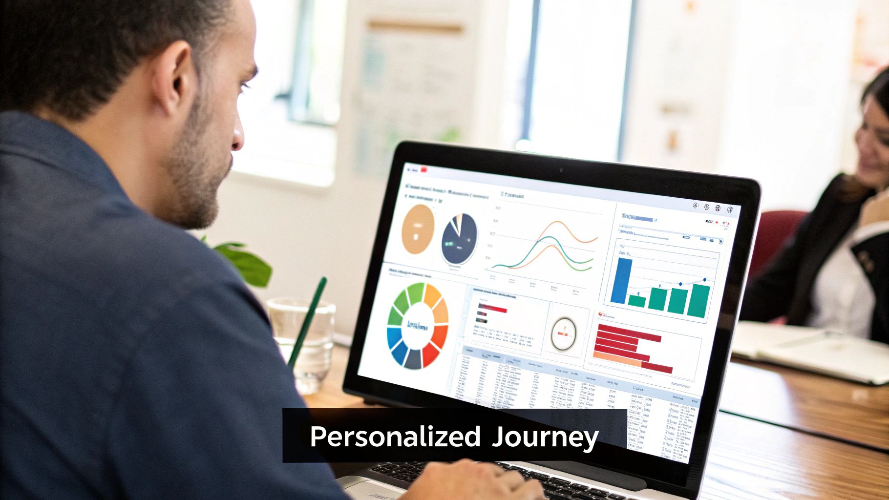 A person's hands crafting a custom piece of pottery on a wheel, representing the careful, hands-on process of personalizing a customer journey.