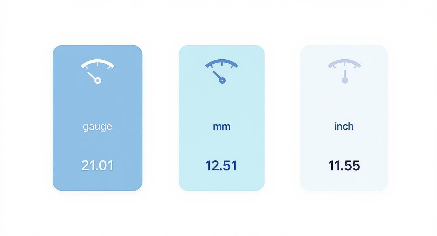Infographic about body piercing gauge size chart