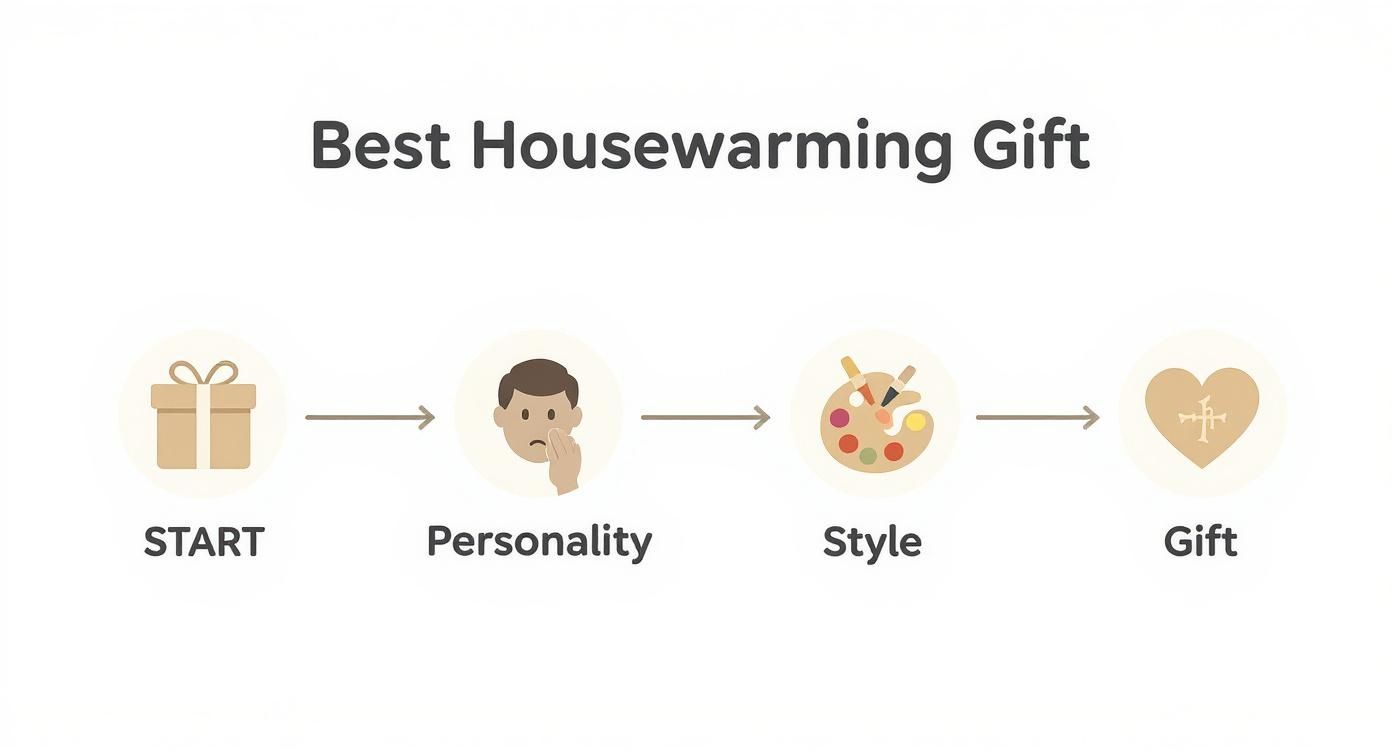 Infographic about best housewarming gifts for women