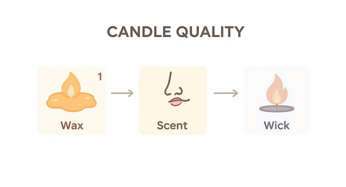 Infographic about best soy wax candles