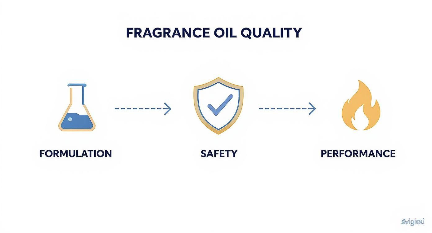 Infographic about high quality candle fragrance oils