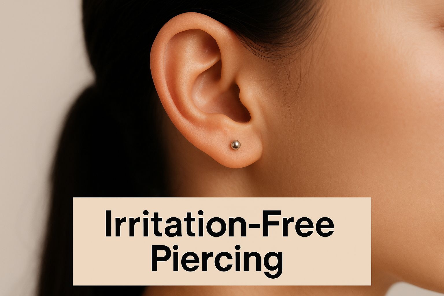 Infographic about best body jewelry for sensitive skin