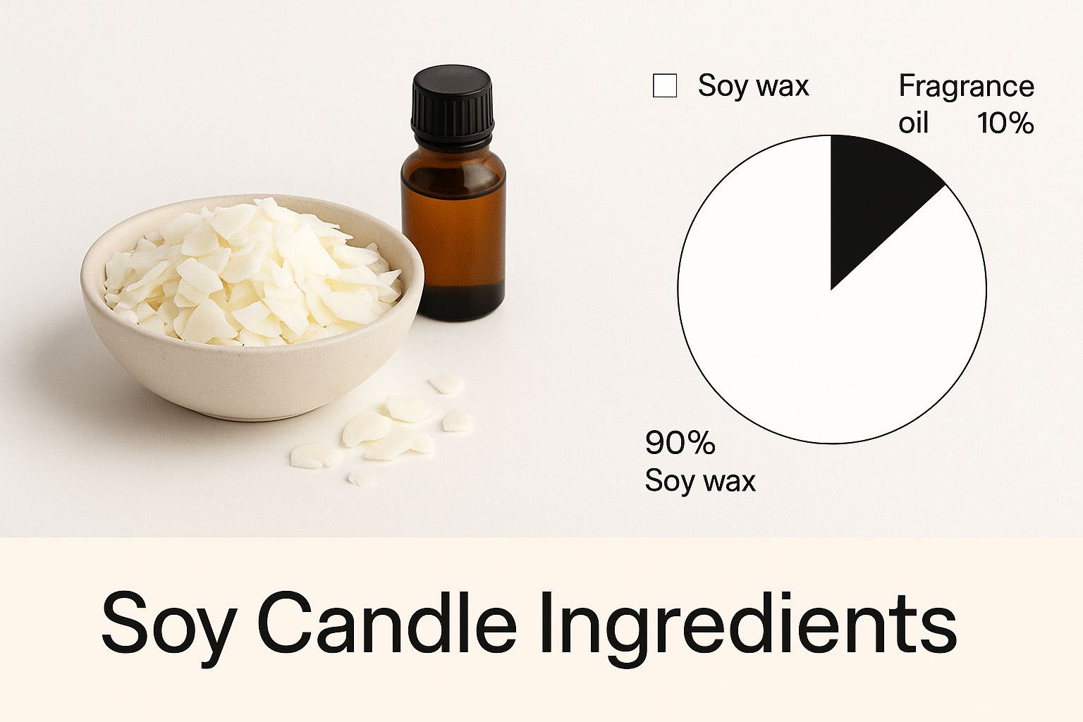 Infographic about soy candle ingredients