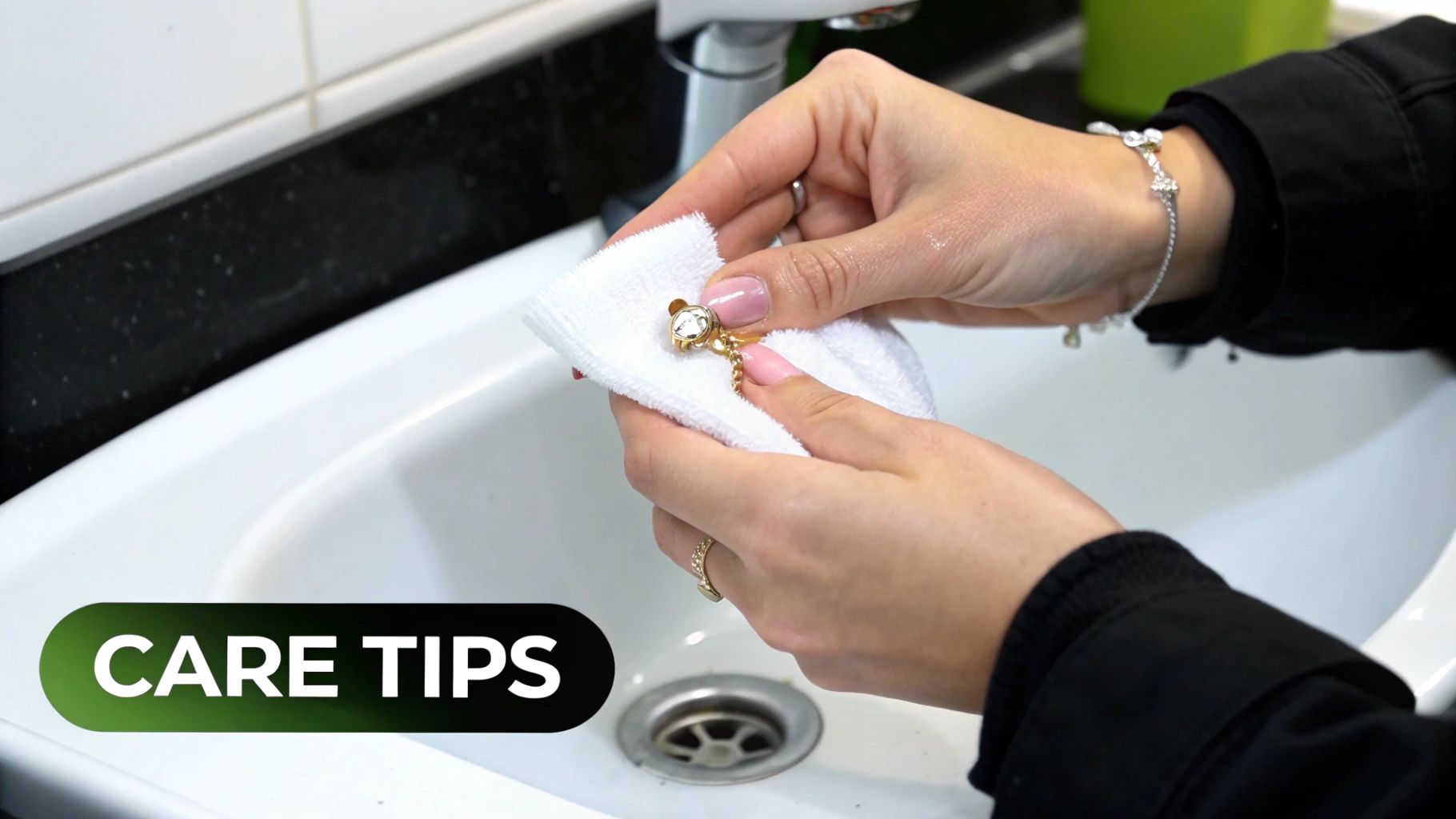 A collection of colorful PVD coated body jewelry neatly arranged.