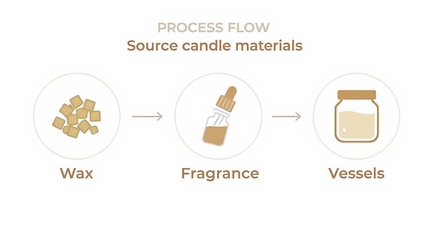 Infographic about how to start a candle making business