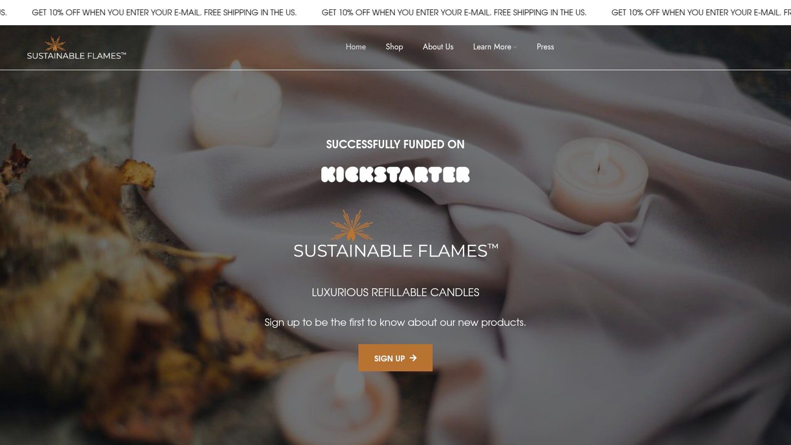 Sustainable Flames