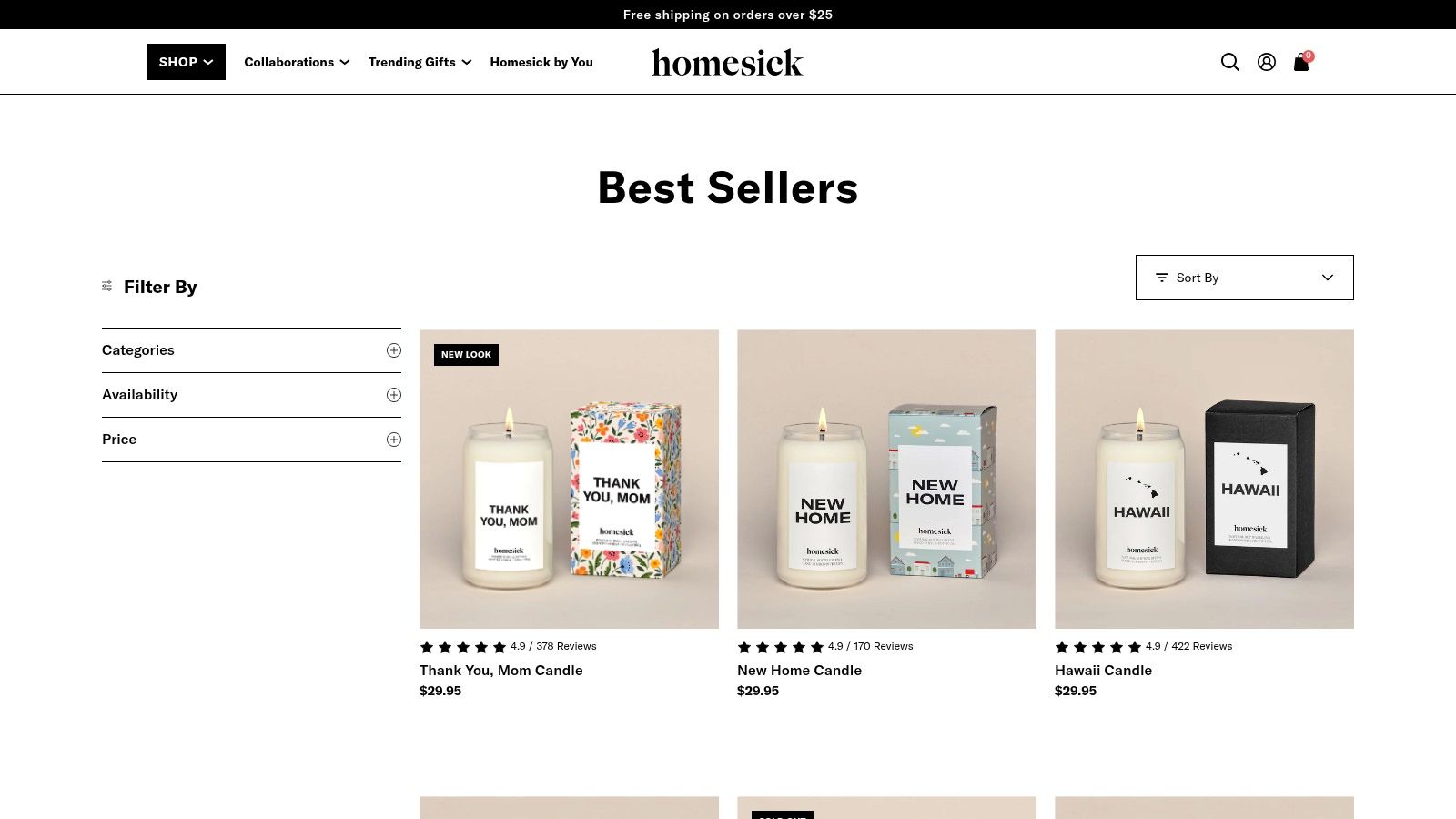 Homesick – Best Sellers (Nostalgia/Place-Inspired Scents)