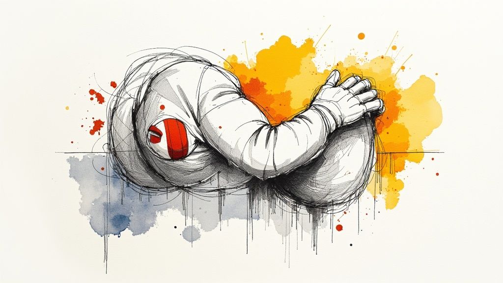 Чоловік у світлому одязі від українського бренду