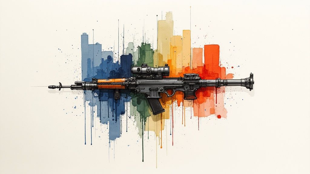 Елегантно запакований подарунок з гілочкою рослини