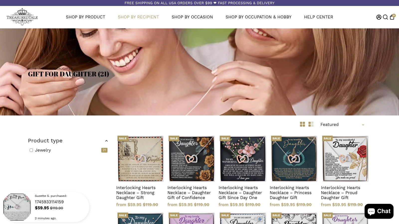 To My Daughter Gifts – Heartfelt Jewelry & Keepsakes