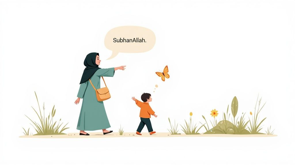 Parent and toddler reading image