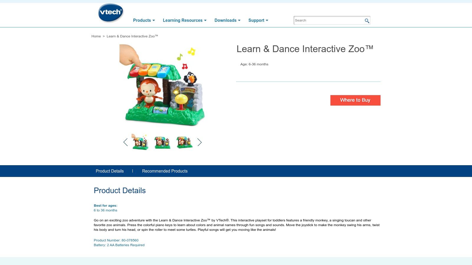 VTech (Learn & Dance Interactive Zoo)