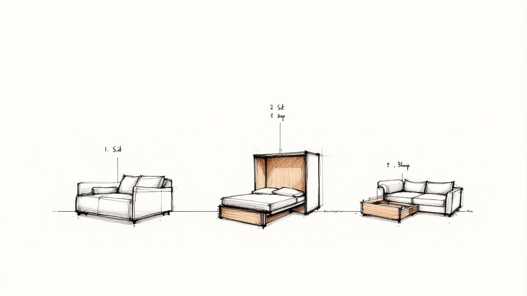Curated visual reference: Visual Reference: Space Saving Furniture Ideas Small Space Solutions