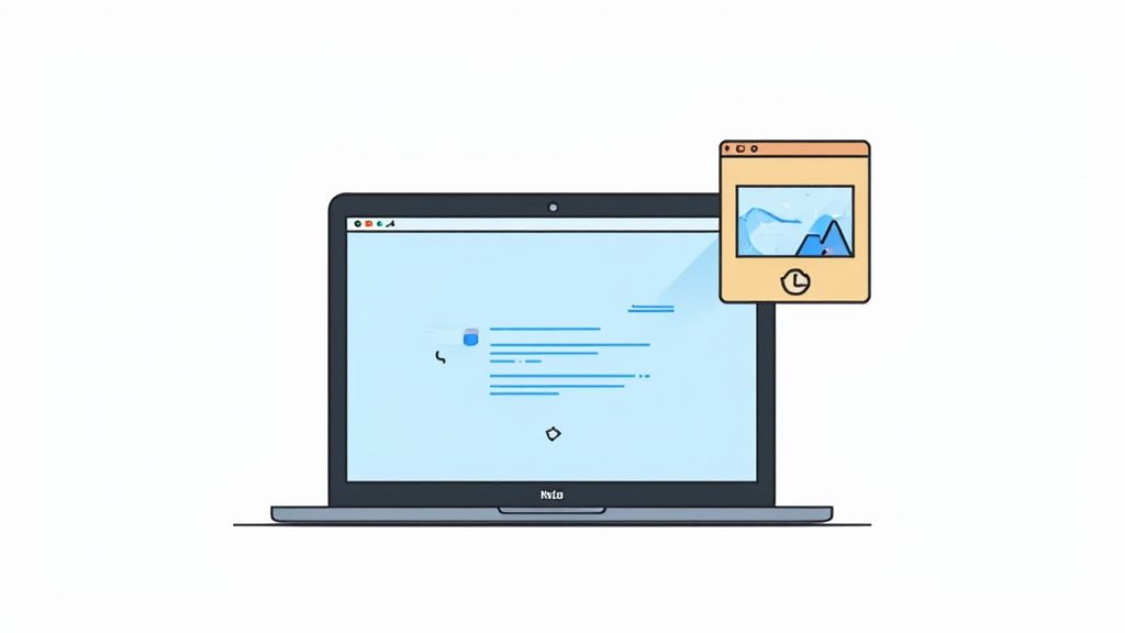 A person taking a screenshot of a chart on their MacBook.